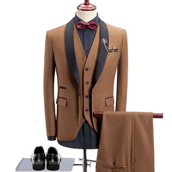 men's suits & blazers men high end business slim thick color 3 piece suit set coat vest pants / wedding banquet gentleman jacket, White;black
men's suits & blazers men high end business slim thick color 3 piece suit set coat vest pants / wedding banquet gentleman jacket, White;black