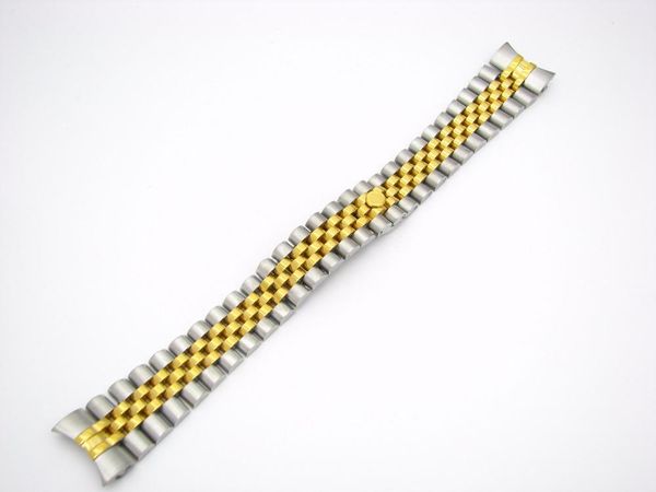 watch bands carlywet 20mm 316l stainless steel jubilee silver twotone gold wrist band strap bracelet solid screw links curved end, Black;brown
watch bands carlywet 20mm 316l stainless steel jubilee silver twotone gold wrist band strap bracelet solid screw links curved end, Black;brown