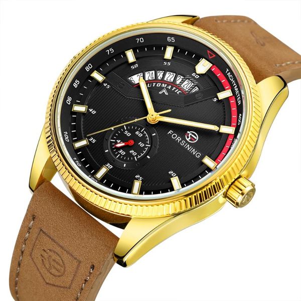 wristwatches forsining casual men's day auto mechanical watches pu leather band gift box ship, Slivery;brown
wristwatches forsining casual men's day auto mechanical watches pu leather band gift box ship, Slivery;brown