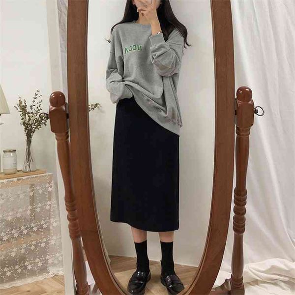 solid black brown mid calf women skirt vintage spring summer straight skirt long high waist girls skirts femininas winter women 210401
solid black brown mid calf women skirt vintage spring summer straight skirt long high waist girls skirts femininas winter women 210401