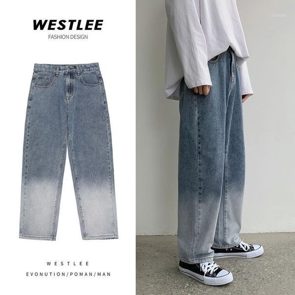 japanese gradient mopping men's jeans loose straight wide-leg pants trendy brand all-match long, Blue
japanese gradient mopping men's jeans loose straight wide-leg pants trendy brand all-match long, Blue