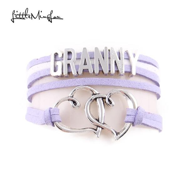charm bracelets little minglou granny bracelet double heart suede wrap & bangles for women jewelry family gifts, Golden;silver
charm bracelets little minglou granny bracelet double heart suede wrap & bangles for women jewelry family gifts, Golden;silver