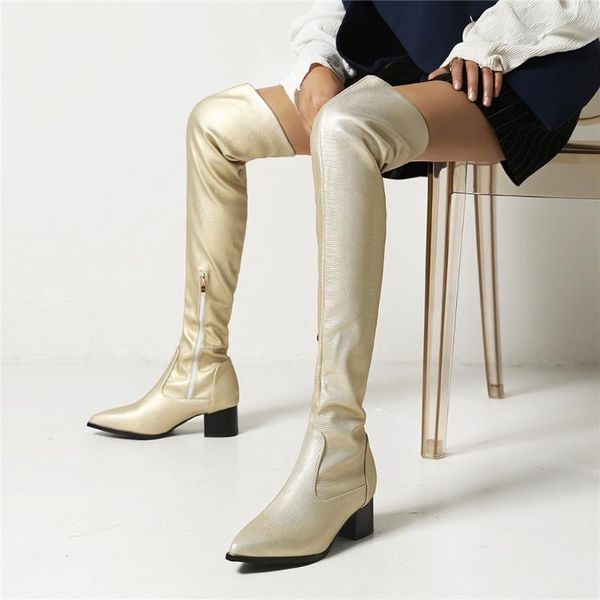 boots 2021 fashion female square heel pointed toe zip solid med over-the-knee zipper winter women shoes, Black
boots 2021 fashion female square heel pointed toe zip solid med over-the-knee zipper winter women shoes, Black