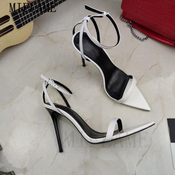 sandals women noble pointed toe high heel summer fashion brand design patent leather fairy ladies shoes party stiletto shoe, Black
sandals women noble pointed toe high heel summer fashion brand design patent leather fairy ladies shoes party stiletto shoe, Black
