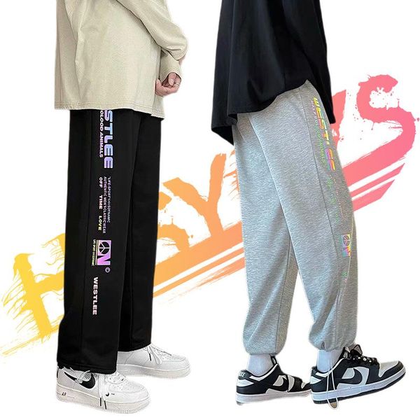 men's pants jogging men japanese fashion sweatpants streetwear reflective letters print trousers spring autumn mens hip hop clothing, Black
men's pants jogging men japanese fashion sweatpants streetwear reflective letters print trousers spring autumn mens hip hop clothing, Black