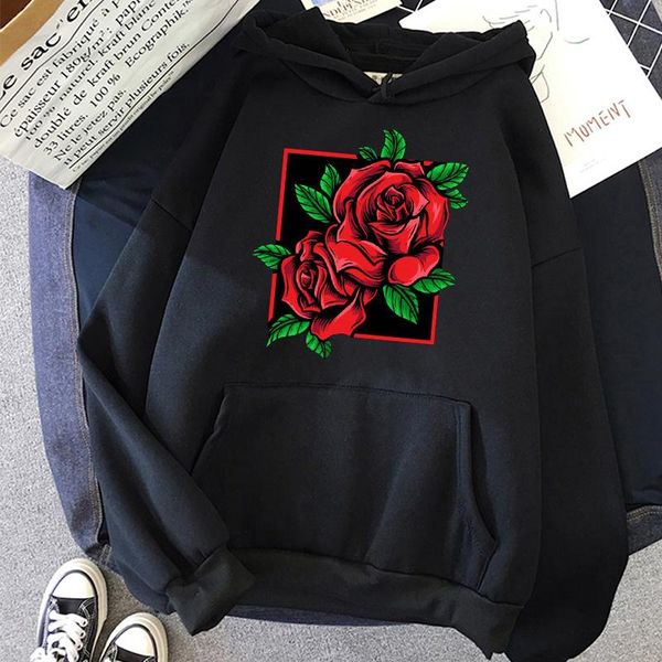 women's hoodies & sweatshirts vintage hoodie winter fashion rose print sweatshirt harajuku oversize casual pullover korean gothic, Black
women's hoodies & sweatshirts vintage hoodie winter fashion rose print sweatshirt harajuku oversize casual pullover korean gothic, Black