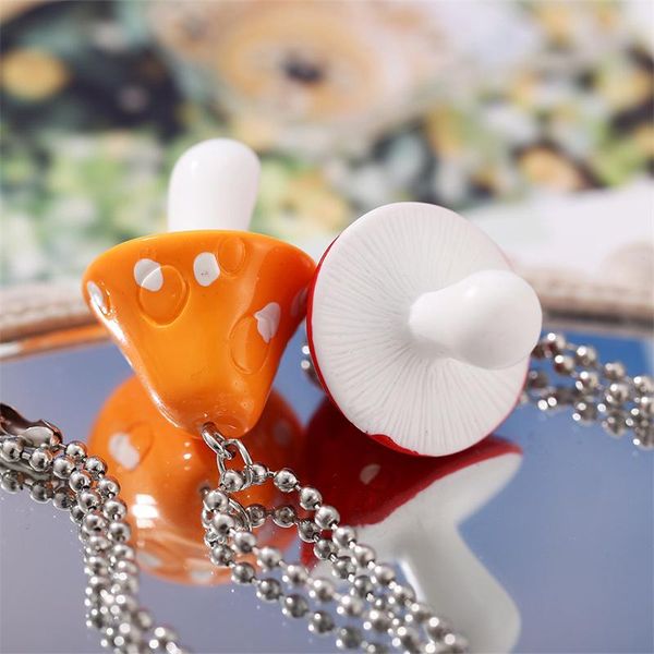 pendant necklaces bohemian women's multicolor mushroom for girls boho fashion resin necklace children jewelry gift, Silver
pendant necklaces bohemian women's multicolor mushroom for girls boho fashion resin necklace children jewelry gift, Silver