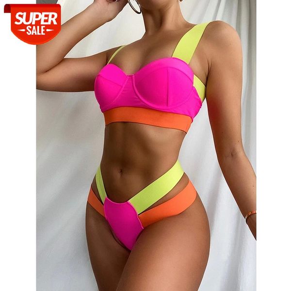 patchwork bikini high waist swimsuit 2021 new swimwear women underwire push up bathing suit summer beach wear swimming #gy4n, White;black
patchwork bikini high waist swimsuit 2021 new swimwear women underwire push up bathing suit summer beach wear swimming #gy4n, White;black