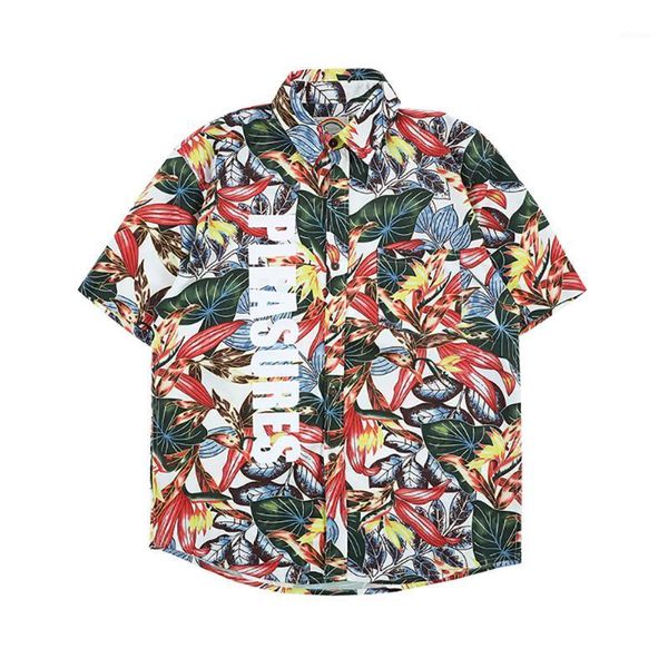 men's casual shirts sleeve men short shirt streetwear harajuku blouse male hawaiian beach summer holiday loose tee, White;black
men's casual shirts sleeve men short shirt streetwear harajuku blouse male hawaiian beach summer holiday loose tee, White;black