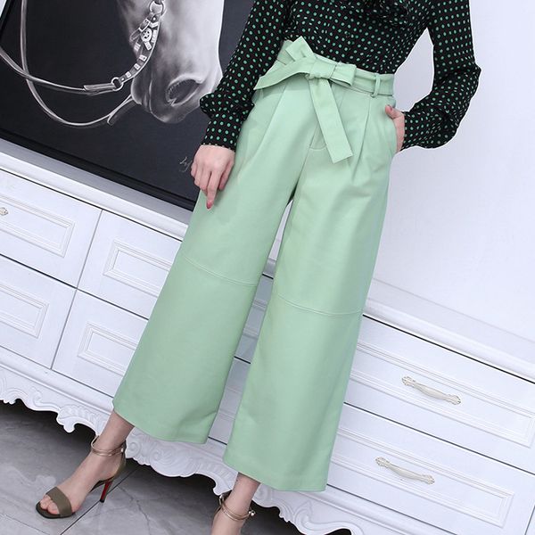women's pants & capris spring autumn 2021 female designer bowtie high-rise leather genuine c478 leg long, Black;white
women's pants & capris spring autumn 2021 female designer bowtie high-rise leather genuine c478 leg long, Black;white