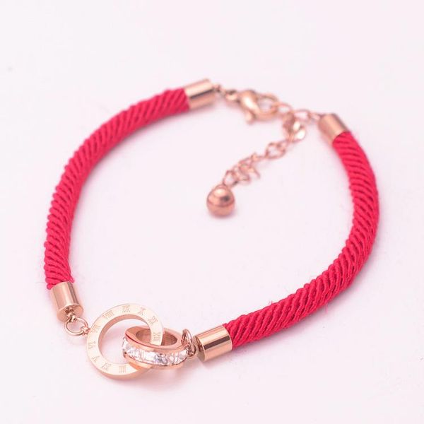 charm bracelets 2021 roman numerals square zircon double red rope rose gold bracelet chinese jewelry bangle for women men love gift, Golden;silver
charm bracelets 2021 roman numerals square zircon double red rope rose gold bracelet chinese jewelry bangle for women men love gift, Golden;silver