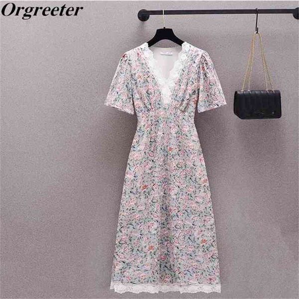 french retro summer v-neck short sleeve chiffon floral printted mini dress female 210602, Black;gray
french retro summer v-neck short sleeve chiffon floral printted mini dress female 210602, Black;gray