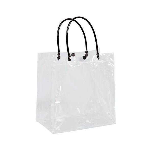 gift wrap 1pc handbag with black handle pvc transparent packing box bag multifunction party supplies
gift wrap 1pc handbag with black handle pvc transparent packing box bag multifunction party supplies
