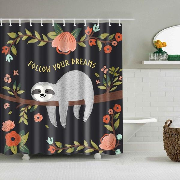 animal shower curtain cartoon sloth flower fashion bath accessories with 12 hooks waterproof polyester fabric bathroom decor curtains
animal shower curtain cartoon sloth flower fashion bath accessories with 12 hooks waterproof polyester fabric bathroom decor curtains