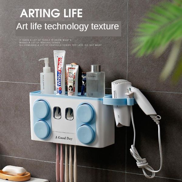 toothbrush holder suction wall-mounted punch-multi-function wash mouth cup set storage rack bathroom shelves
toothbrush holder suction wall-mounted punch-multi-function wash mouth cup set storage rack bathroom shelves