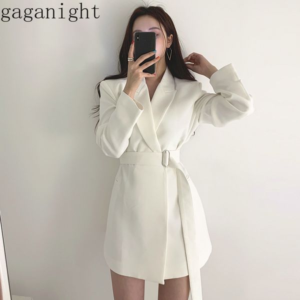 gaganight solid elegant office lady blazer long sleeve notched chic women coat spring autumn black white coats female with belt 210519, White;black
gaganight solid elegant office lady blazer long sleeve notched chic women coat spring autumn black white coats female with belt 210519, White;black