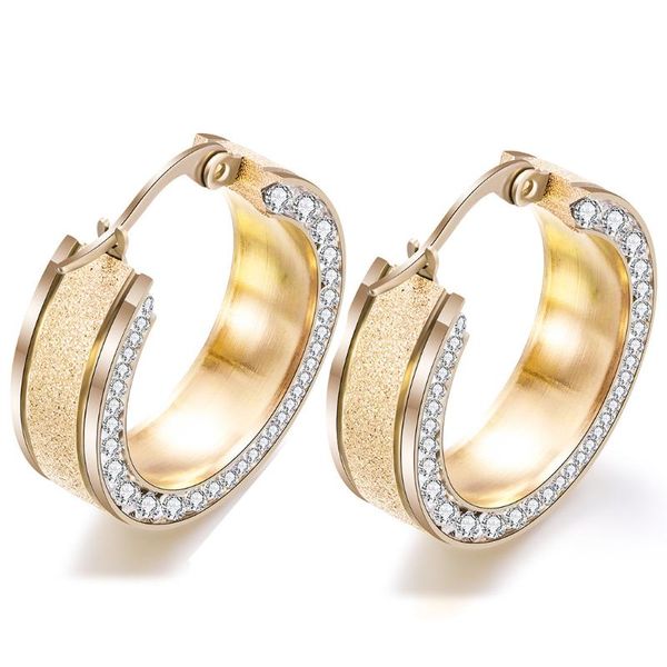 hoop & huggie gold color rose stainless steel earring for women round white crystal cubic zirconia huggies earrings, Golden;silver
hoop & huggie gold color rose stainless steel earring for women round white crystal cubic zirconia huggies earrings, Golden;silver