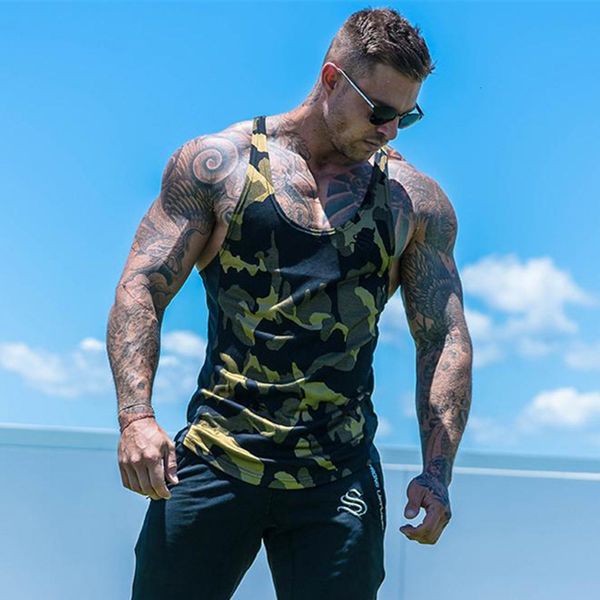 men's vests muscle fitness male tank summer elastic bead restortable sports vest leisure basketball execution camouflage longarina wais, Black;white
men's vests muscle fitness male tank summer elastic bead restortable sports vest leisure basketball execution camouflage longarina wais, Black;white