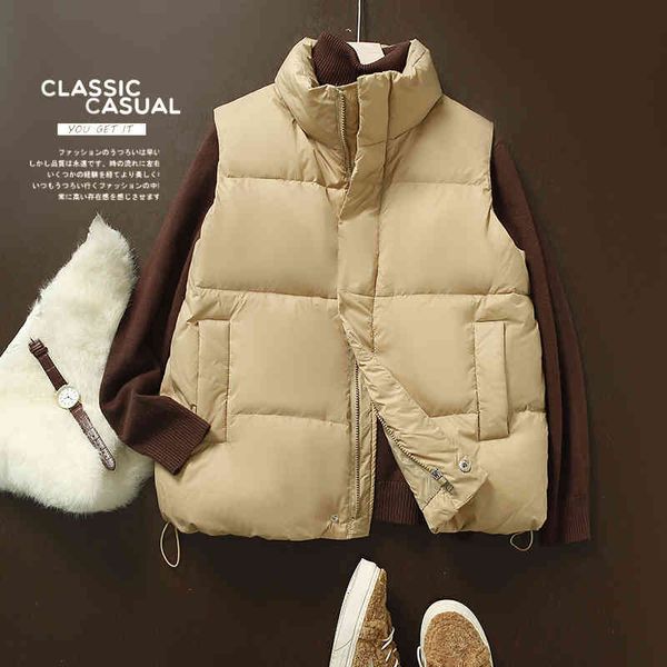 women's parkas down ladies jacket zoj quality white duck vest 2021 winter versatile coat thick wear, Black
women's parkas down ladies jacket zoj quality white duck vest 2021 winter versatile coat thick wear, Black