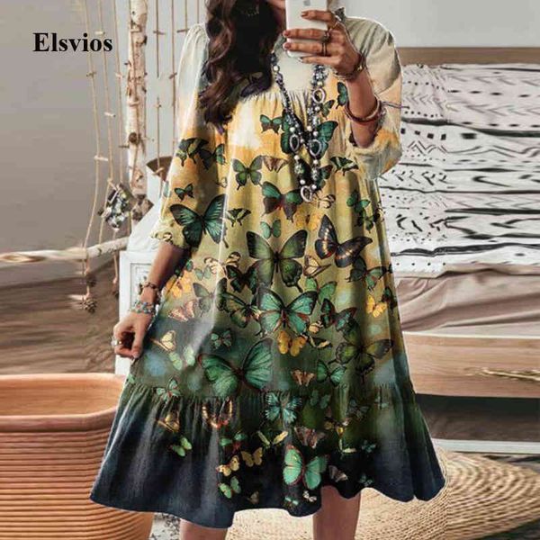 casual dresses vintage butterfly print women mini fashion ladies loose party 2021 spring autumn long sleeve vestidos q72z, Black;gray
casual dresses vintage butterfly print women mini fashion ladies loose party 2021 spring autumn long sleeve vestidos q72z, Black;gray