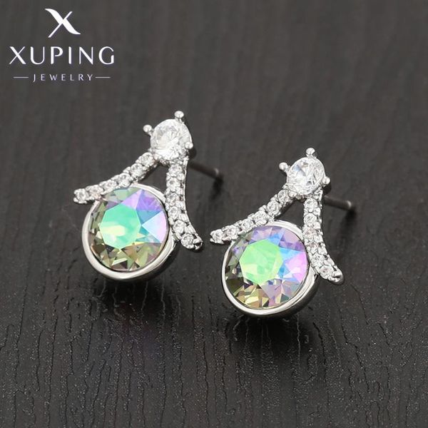 hoop & huggie xuping jewelry fashion arrival crystals earrings for women baby party gift 810589509, Golden;silver
hoop & huggie xuping jewelry fashion arrival crystals earrings for women baby party gift 810589509, Golden;silver