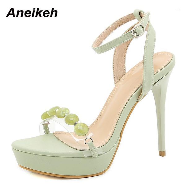 sandals aneikeh 2021 women's shoes fashion string bead head peep toe thin heels pumps back ankle strap buckle party 401, Black
sandals aneikeh 2021 women's shoes fashion string bead head peep toe thin heels pumps back ankle strap buckle party 401, Black