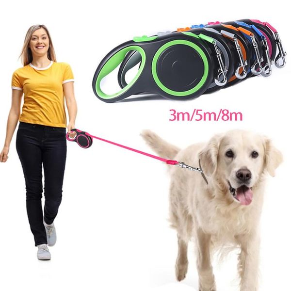 dog collars & leashes durable retractable leash 3m/5m/8m automatic nylon extending puppy walking running leads for small medium large dogs
dog collars & leashes durable retractable leash 3m/5m/8m automatic nylon extending puppy walking running leads for small medium large dogs