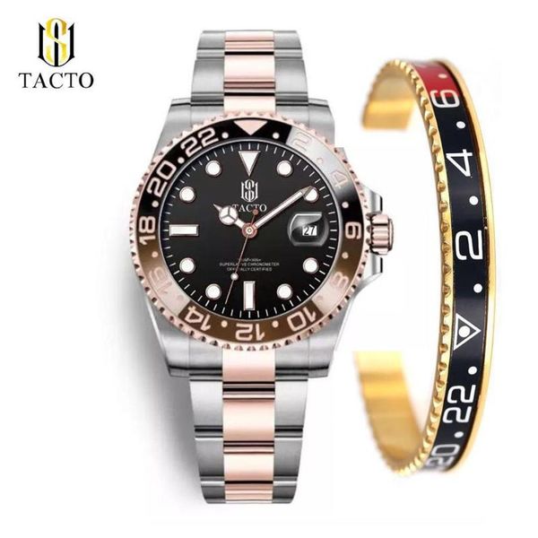 wristwatches tacto gmt watch mens watches rose gold steel miyota quartz diver male wristwatch calendar date 50m waterproof, Slivery;brown
wristwatches tacto gmt watch mens watches rose gold steel miyota quartz diver male wristwatch calendar date 50m waterproof, Slivery;brown