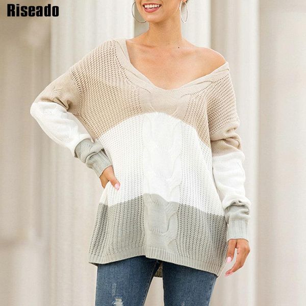 casual knitted women's sweaters pullover jumpers long sleeve sweater 2021 patchwork v-neck autumn winter losse pull, White;black
casual knitted women's sweaters pullover jumpers long sleeve sweater 2021 patchwork v-neck autumn winter losse pull, White;black