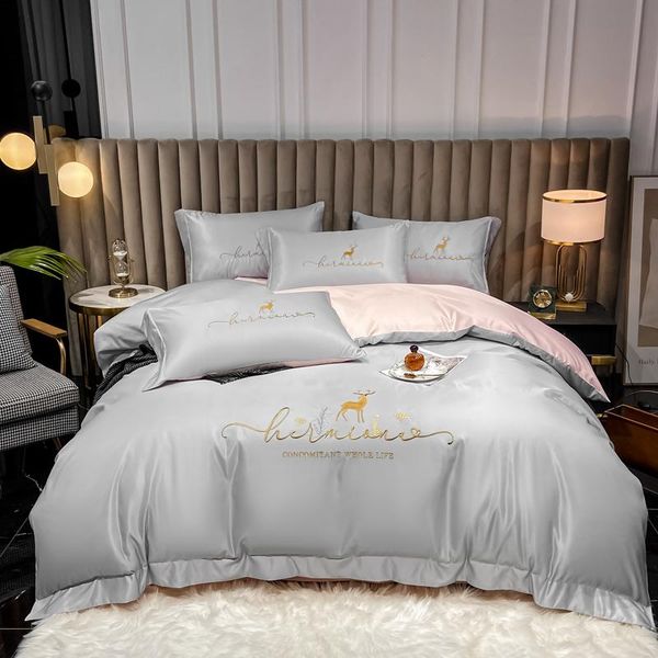 bedding sets luxury elk swan embroidery set silky bed sheet duvet cover smooth fitted flat king size
bedding sets luxury elk swan embroidery set silky bed sheet duvet cover smooth fitted flat king size