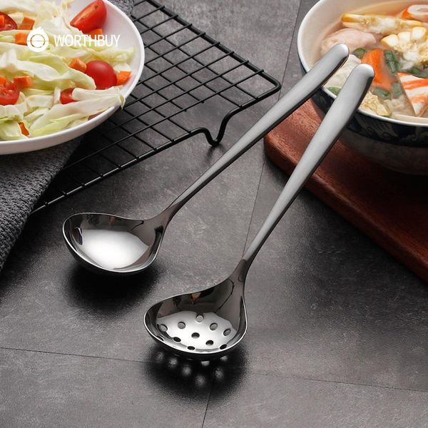 18/8 stainless steel soup spoon with long handle ladle for kitchen accessories thickening scoop spoons
18/8 stainless steel soup spoon with long handle ladle for kitchen accessories thickening scoop spoons