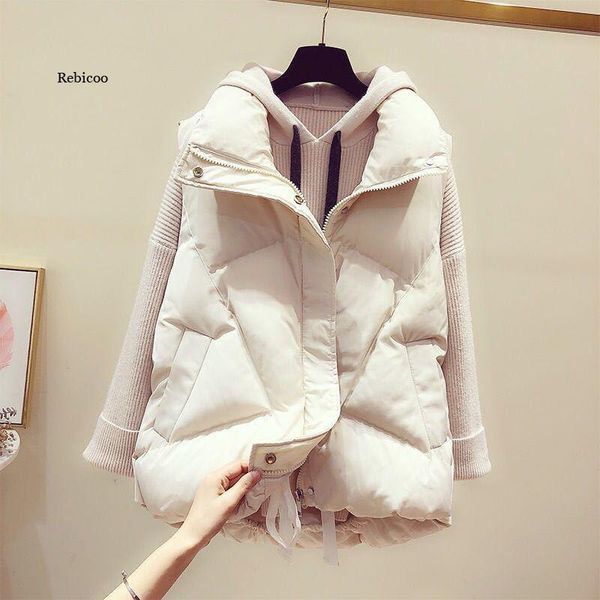 women's vests women winter stand collar shortr cotton padded jacket sleeveless female hooded waistcoat vest, Black;white
women's vests women winter stand collar shortr cotton padded jacket sleeveless female hooded waistcoat vest, Black;white