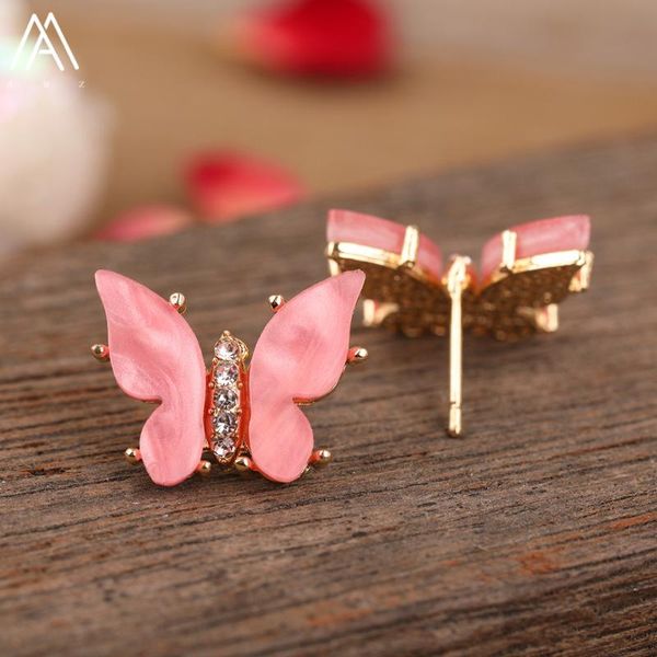delicate women enamel butterfly beads gold stud earrings boho copper earstuds jewelry drop, Golden;silver
delicate women enamel butterfly beads gold stud earrings boho copper earstuds jewelry drop, Golden;silver