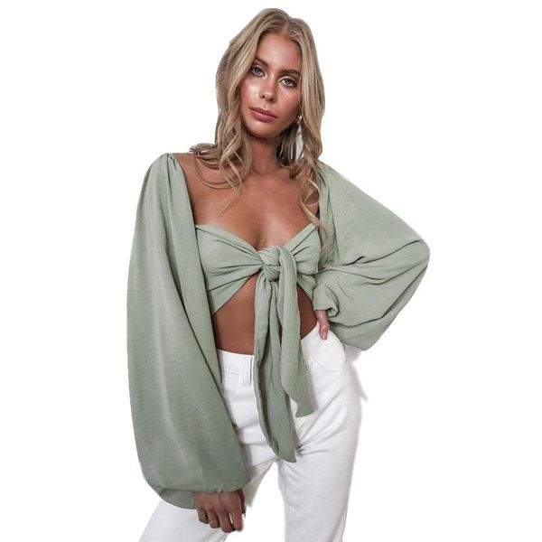 women's blouses & shirts 2021 fashion women summer beach blouse shirt elegant bow tie front strapless lantern long sleeve solid cr, White
women's blouses & shirts 2021 fashion women summer beach blouse shirt elegant bow tie front strapless lantern long sleeve solid cr, White