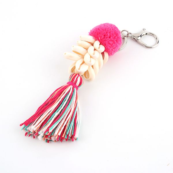 10pccolorful pompom shell tassel keychain boho summer vacation women handbag gift jewelry accessories e2451-e2455, Silver
10pccolorful pompom shell tassel keychain boho summer vacation women handbag gift jewelry accessories e2451-e2455, Silver