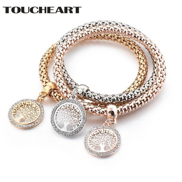charm bracelets toucheart 3 pcs/set round shape tree of lif bracelet & bangles charms for women jewelry making friendship sbr180085, Golden;silver
charm bracelets toucheart 3 pcs/set round shape tree of lif bracelet & bangles charms for women jewelry making friendship sbr180085, Golden;silver