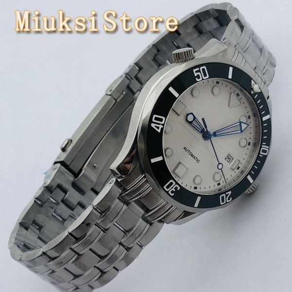 bliger 41mm men automatic mechanical clock saffier glass white scoreboard date lightweight waterproof rustless steel, Slivery;brown
bliger 41mm men automatic mechanical clock saffier glass white scoreboard date lightweight waterproof rustless steel, Slivery;brown