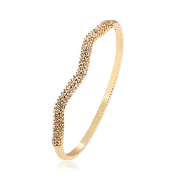 mxgxfam new zricon bangle bracelet for women fashion jewelry gold color 18 k aaa+ no skin allergy nickel q0719, Black
mxgxfam new zricon bangle bracelet for women fashion jewelry gold color 18 k aaa+ no skin allergy nickel q0719, Black