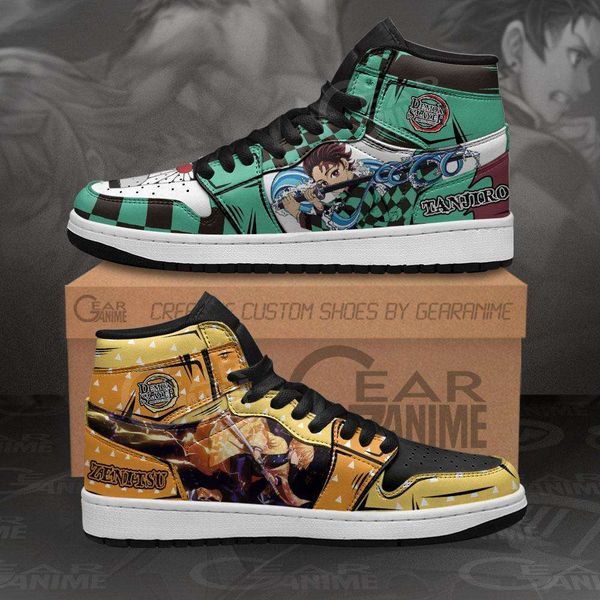 tanjiro and zenitsu sneakers custom demon slayer anime sport shoes 
tanjiro and zenitsu sneakers custom demon slayer anime sport shoes