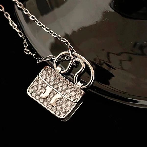 designer necklace design clavicle chain birthday gift inlaid with brick high-grade girl pendant necklaces, Silver
designer necklace design clavicle chain birthday gift inlaid with brick high-grade girl pendant necklaces, Silver