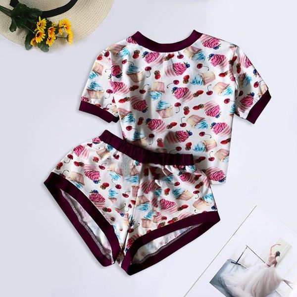 women's sleepwear #45 round neck leopard flower pattern printing women coconut-print casual crew-neck cotton nightwear pajamas set, Black;red
women's sleepwear #45 round neck leopard flower pattern printing women coconut-print casual crew-neck cotton nightwear pajamas set, Black;red