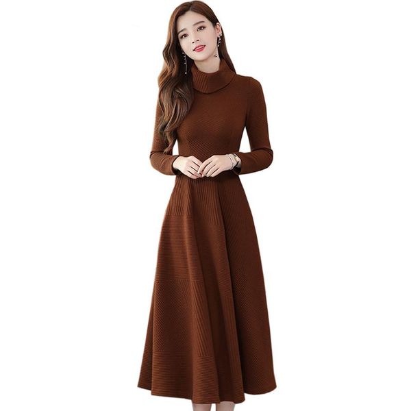casual dresses knitted dress women 2021 autumn and winter thick warm sweater fashion turtleneck, Black;gray
casual dresses knitted dress women 2021 autumn and winter thick warm sweater fashion turtleneck, Black;gray