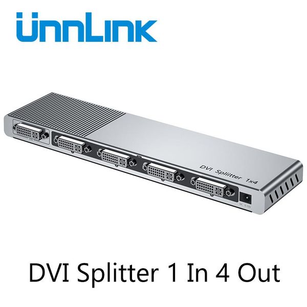 unnlink dvi splitter 1x4 dvi-d video signal 1 in 4 out distributor box fhd 1080@60hz for pc projector monitor computer cables & connectors
unnlink dvi splitter 1x4 dvi-d video signal 1 in 4 out distributor box fhd 1080@60hz for pc projector monitor computer cables & connectors