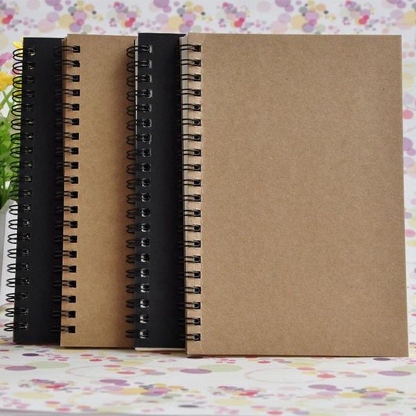practical retro spiral coil sketchbook kraft paper notebook sketch painting diary journal student note pad book memo notepads, Purple;pink
practical retro spiral coil sketchbook kraft paper notebook sketch painting diary journal student note pad book memo notepads, Purple;pink