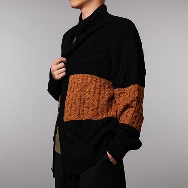 men's sweaters autumn long sleeve coats mens winter vintage loose cardigan outerwear casual contrast button male knitted sweater, White;black
men's sweaters autumn long sleeve coats mens winter vintage loose cardigan outerwear casual contrast button male knitted sweater, White;black