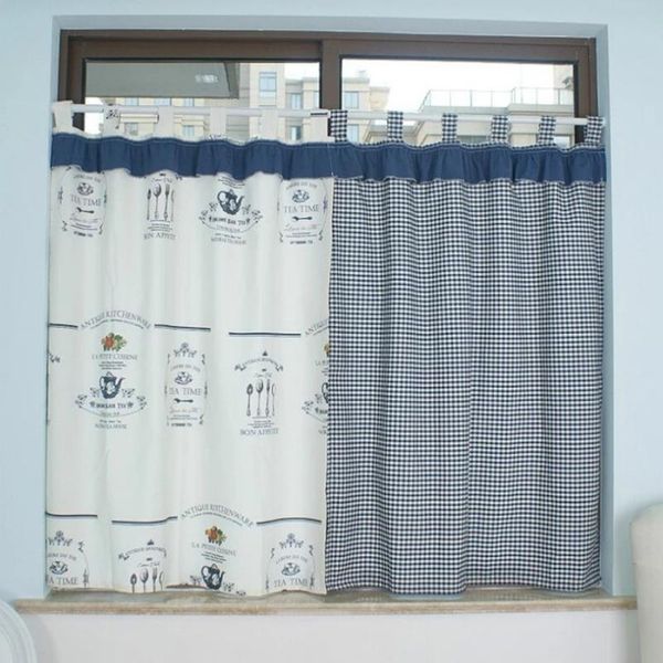 curtain & drapes short for kitchen door half cortinas 2pcs modern classical french style art print blue check rideau
curtain & drapes short for kitchen door half cortinas 2pcs modern classical french style art print blue check rideau