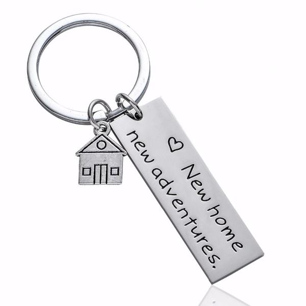 keychains home adventures house keychain stainless steel keyring for father mother family couple jewelry gift key chain ring, Silver
keychains home adventures house keychain stainless steel keyring for father mother family couple jewelry gift key chain ring, Silver