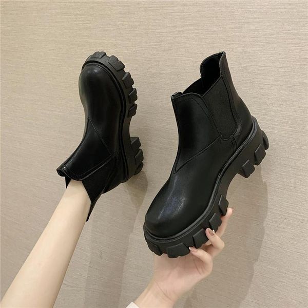 boots women ankle 5cm heel patent leather round toe black basic slip on fashion shoes for woman botas mujer 35-40
boots women ankle 5cm heel patent leather round toe black basic slip on fashion shoes for woman botas mujer 35-40