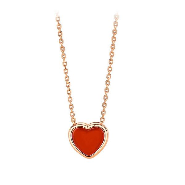 chains double-sided love pendant simple heart-shaped necklace female clavicle chain red agate gift, Silver
chains double-sided love pendant simple heart-shaped necklace female clavicle chain red agate gift, Silver