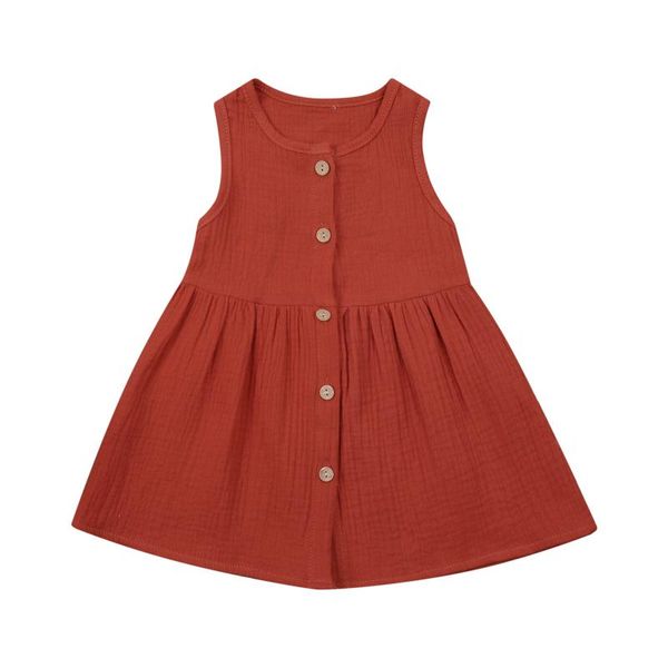kids baby girls fashion sleeveless solid color dress stylish for children girl's dresses, Red;yellow
kids baby girls fashion sleeveless solid color dress stylish for children girl's dresses, Red;yellow